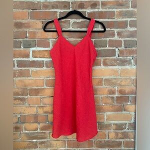 Vintage Vibrant Red Mini Dress
